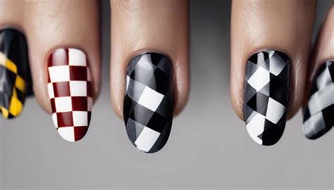 bold Burberry nails